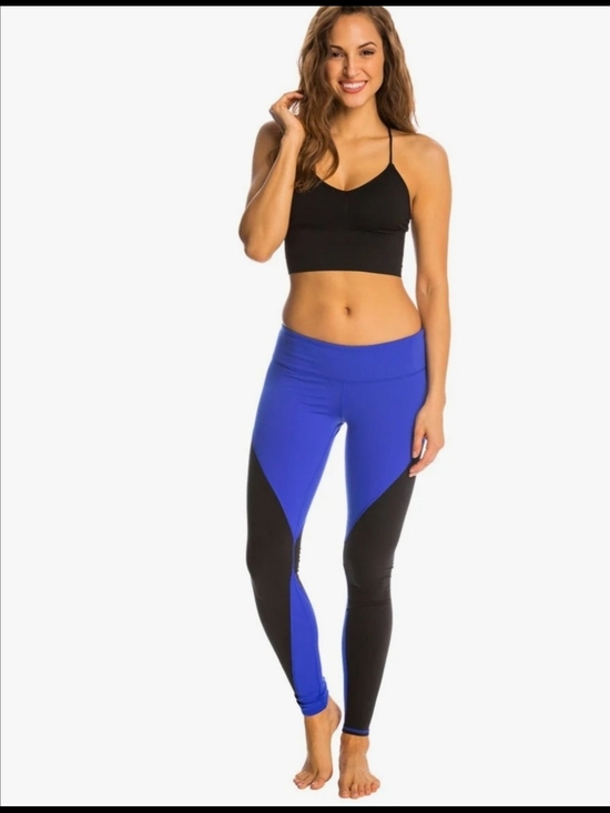ALO Yoga Pants - Alo Yoga Alo Illusion 4 Yoga Leggings size L Electric blue and Black